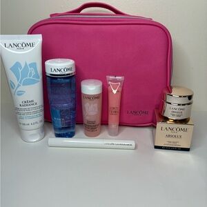 Lancôme Beauty Collection Lot with Pink Cosmetic Case